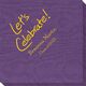 Fun Let's Celebrate Moire Napkins Image 2 of 4